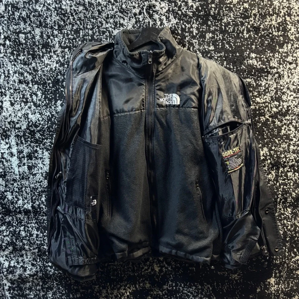 The North Face Summit Series Gore-Tex XCR Jacket Mens Medium Black 3-in-1 Parka - Picture 7 of 9